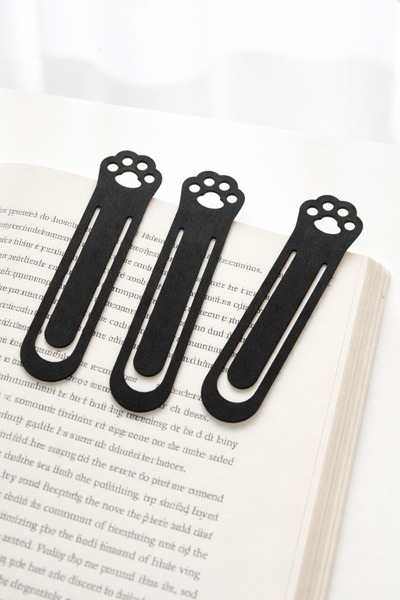 VENON 1Pc Black Metal 9.5 cm Book Marker Metal Paperclip Filing Separating Book Lovers Book Page Holder Decorative Book Reading Tool Page Fixer Book Lover Gift Reading Accessory