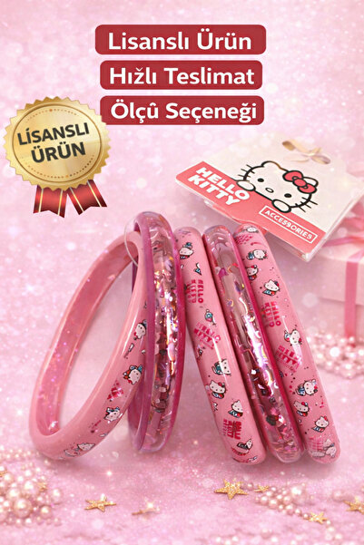 Elfida Shop Lisanslı Hello Kitty Kız Çocuk Bilezik Bileklik 0-7 Yaş Hediye