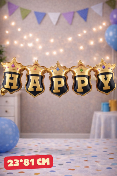 Baloncu Nene Happy Folyo Balon Doğum Günü Folyo Balon Karekter Folyo Balon Ço...