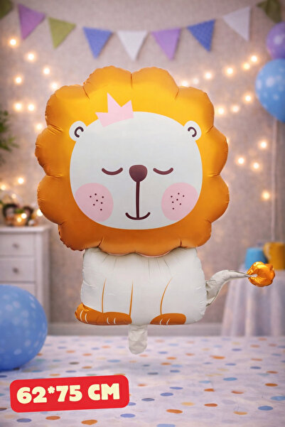 Baloncu Nene Aslan Folyo Balon Doğum Günü Folyo Balon Karekter Folyo Balon Ço...