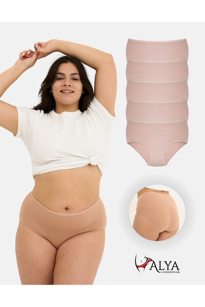 ALYA UNDERWEAR Γυναικεία εσώρουχα μεγάλου μεγέθους Battal Full Brief, Ψηλόμεσ...