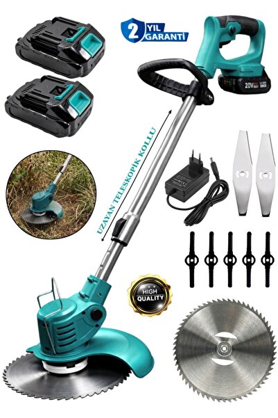 MOONSHOP Şarjlı Çim Biçme Makinesi Tırpan