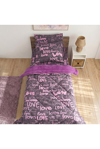 Arma Concept Σετ ύπνου & πάπλωμα Wellsoft με μοτίβο αγάπης για ένα άτομο + 2 ...