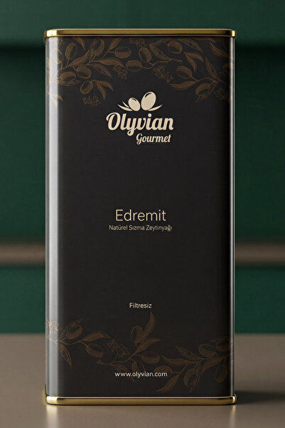 Olyvian Gourmet Edremit Cinsi Zeytinler 5 L Erken Hasat Soğuk Sıkım Doğal Nat...