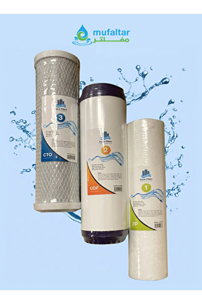 Generic مرشحات برج أكوا لمرشحات تحلية المياه - مجموعة مرشحات ثلاثية المراحل