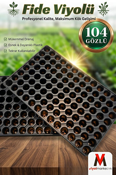viyolmarketim 104 Gözlü Fide Viyolü 5 Adet Fidan Viyolleri Tohum Çimlendirme ...