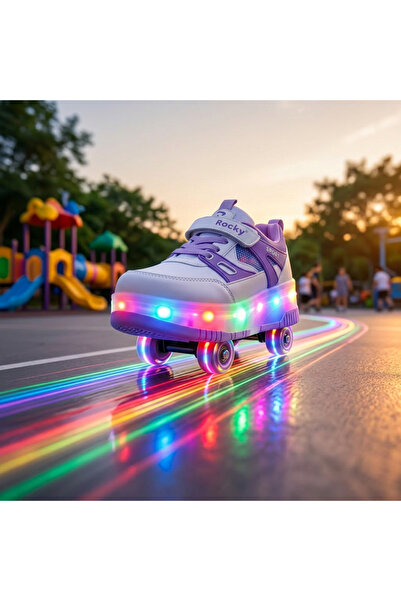 ROCKY YAZIN FAVORİSİ, ÇOCUKLAR İÇİN PATENLİ TEKERLEKLİ SPOR AYAKKABI/SNEAKERS