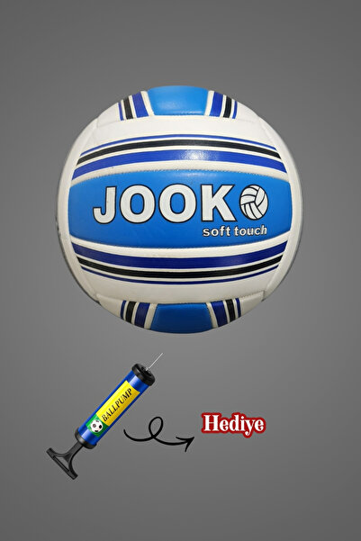 unes SoftTouch Renkli Voleybol Topu + Pompa Hediyeli | Okul, Bahçe, Plaj ve S...