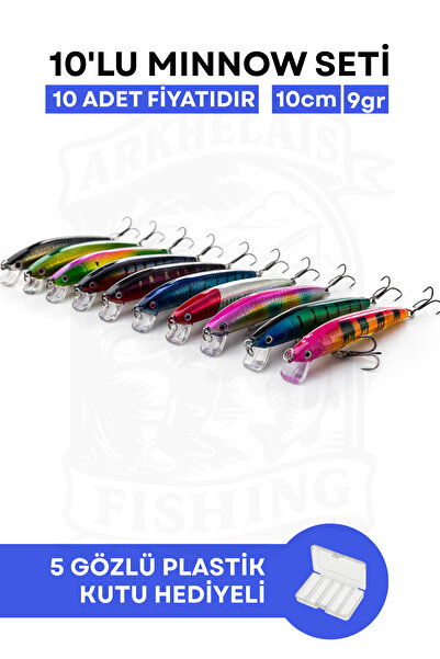 Arkhelais Rapala - Suni Balık Yemi - 10 cm 9 gr - 10'lu Paket - Yapay Balık Y...