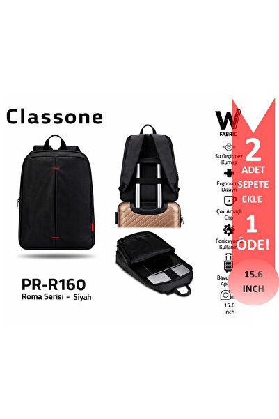 Classone PR-R160 Roma Series, WTXpro, țesătură impermeabilă 15,6" compatibil ...