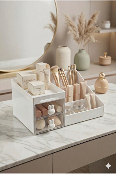 VİALEX Serenity 2 συρτάρια οργάνωσης πολλαπλών χρήσεων Καλλυντικά Αρώματα Κρέ...