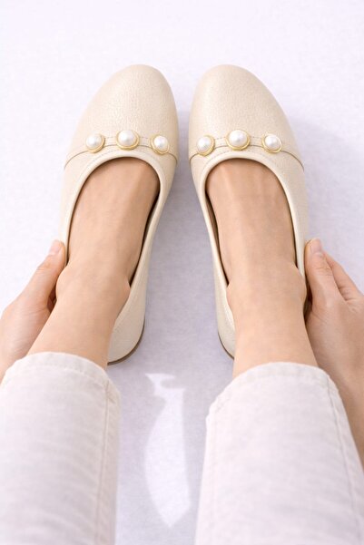 Slipcat Γυναικεία παπούτσια μπαλαρίνας γραφείου με στρογγυλή μύτη και πόρπη μ...