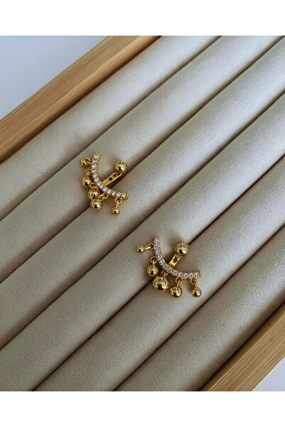 Pinery Jewels VIP SERİ - Zirkon Taşlı Küpe Çifti PJ