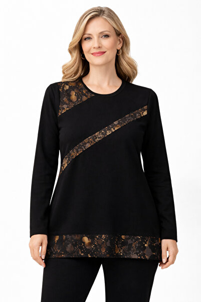 Mutlu City Women's Middle Age and Above Laser Print Patterned Mother Combed C...