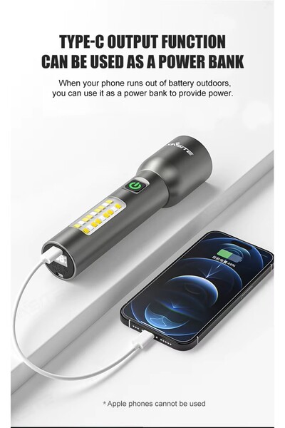 OEM Lanternă EDC reîncărcabilă Xinsite SD-X52, 100 lm, IP65, 18650, focalizare reglabilă, >12h