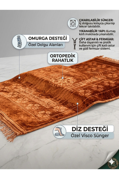 Huzur Burada Diz Destekli Ortopedik Seccade