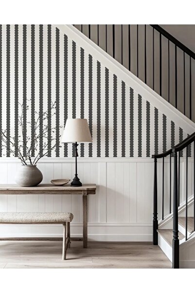 DECOMALL (PP-164) Αυτοκόλλητο τοίχου με καμπυλωτές ρίγες – Αυτοκόλλητη επένδυ...