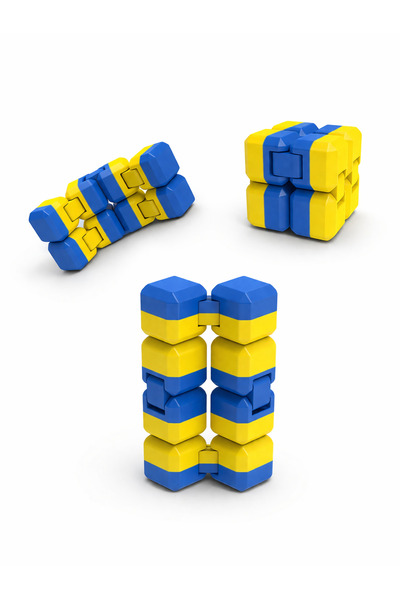 Akıllı Cep Dünyası Sarı Lacivert Taraftar Renk Infinity Cube - Sonsuz Küp & H...