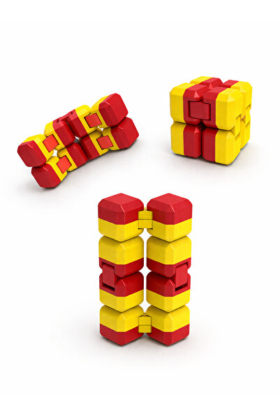 Akıllı Cep Dünyası Sarı Kırmızı Taraftar Renk Infinity Cube - Sonsuz Küp & Ha...