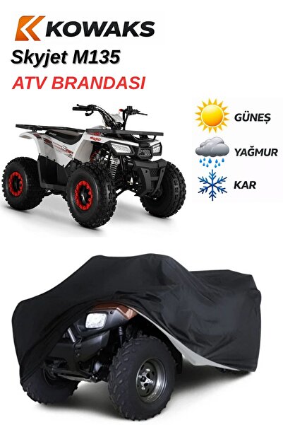 KOWAKS Skyjet M135 ATV Brandası, ATV Çadırı, ATV Örtüsü Siyah