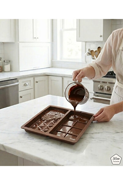 5Gen Tasarım 2’li Çikolata Kalıbı 2 li Dubai Çikolata Kalıbı 2 Farklı Desen