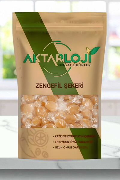 aktarloji 100 Gr Zencefil Şekeri / Doğal Pastil | Zencefil Yağı İçeren Bitkis...