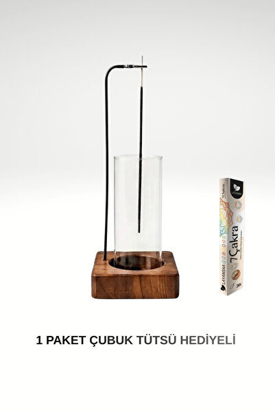 woodique El Yapımı Dekoratif Ahşap Tütsülük ve Meditasyon Aksesuarı |1 Paket ...