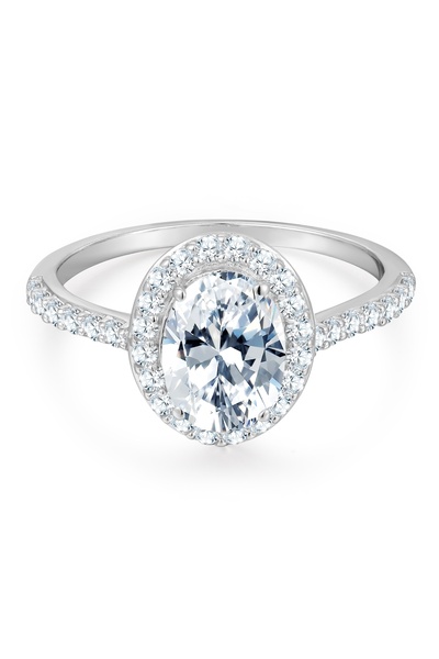 Trilani Silberring Ring Sterling Silber Zirkonia weiß