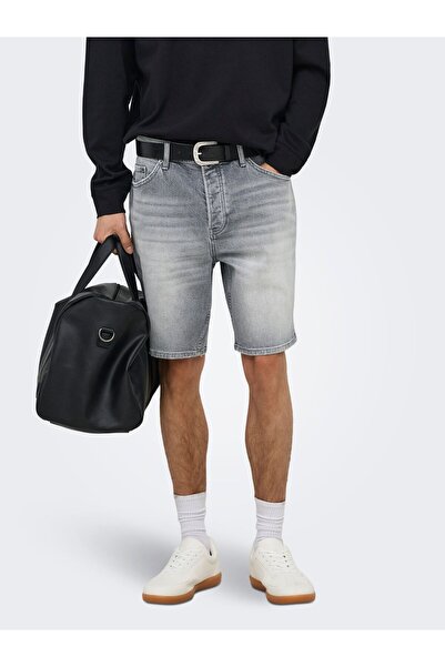 Only & Sons Jeans-Shorts ONSEDGE Mid Rise Gerade geschnitten Shorts