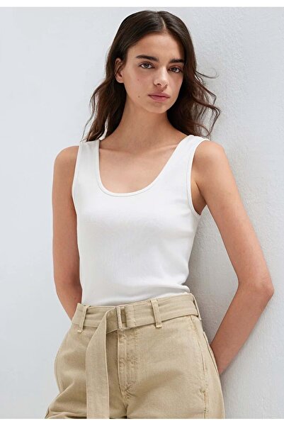 Mavi M1613854 Μπλουζάκι χωρίς μανίκια Γυναικείο μπλουζάκι ΛΕΥΚΟ