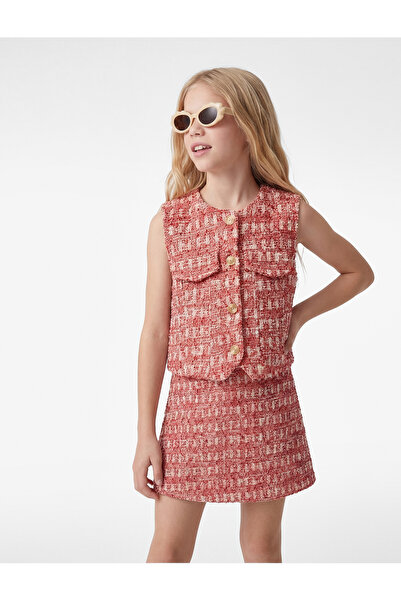 Koton Regular Fit Tüvit Mini Etek