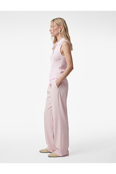 Koton Πλεκτή μπλούζα με κουμπιά, αμάνικη, με λαιμόκοψη πόλο