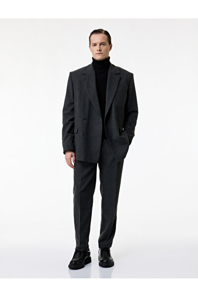 Koton Pantaloni din material slim fit din amestec de viscoză cu buzunare