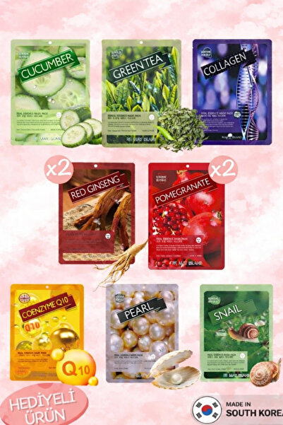 May Island 10'lu Karışık Kore Kağıt Yüz Maskesi Seti