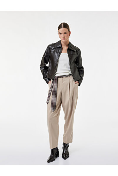 Koton Carrot Pants with Belt Detail