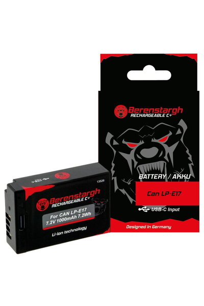 Patona Acumulator Berenstargh LP-E17 1000mAh cu port de incarcare Type-C repl...