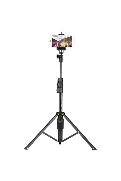 Yunteng VCT-1388 tripod with phone holder and remote control