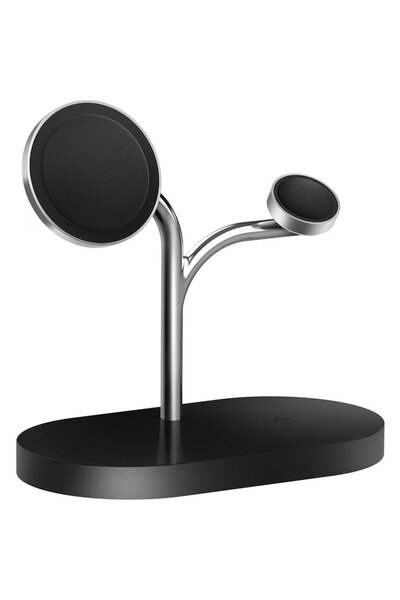 Samsung Incarcator wireless Trio 3-in-1, GP-PWU024WIABW, Tehnologie Qi2 (Magn...