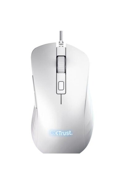 Trust Mouse Gaming Optic GXT924W YBAR+, 25600 DPI, Alb