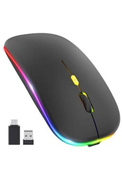 Techsuit Mouse Wireless M1, RGB, 2.4 GHz, optic, 1600DPI, Negru