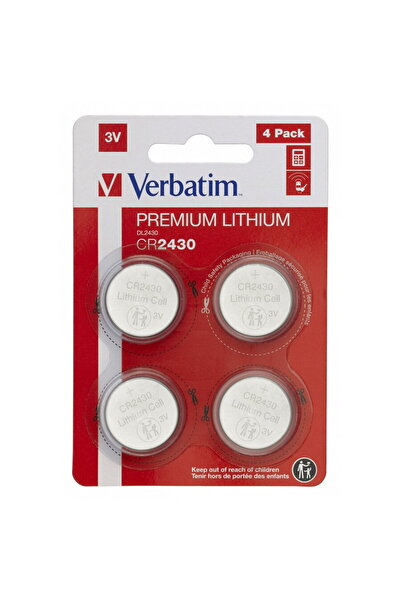 Verbatim Baterii Verbatim, Lithium, CR2430, 3V, 4buc, 49534