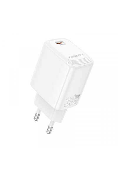 Borofone Incarcator Retea Cu Cablu USB-C BN28 Fuente, 30W, 3A, 1 x USB-C, Alb