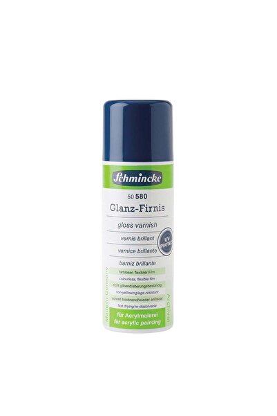 Schmincke Medium 580 Gloss Varnish Uv Korumalı Parlak Sprey Vernik 300 ml
