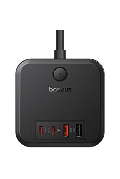 Baseus INCARCATOR RETEA GaN Powerstrip, Încărcare rapidă 30W, 3 prize AC, 2 i...