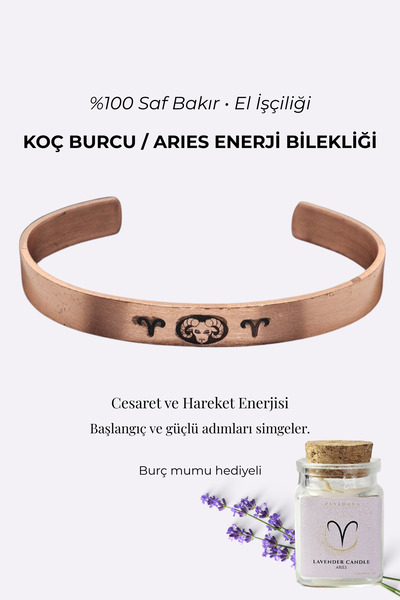 Pisidesa Zodiac Energy Bracelet - 100% Pure Copper Handcrafted, Women & Men, ...