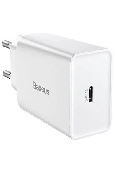 Baseus Încărcător de rețea Baseus, Speed Mini, USB-C, PD, 3A, 20W, Alb