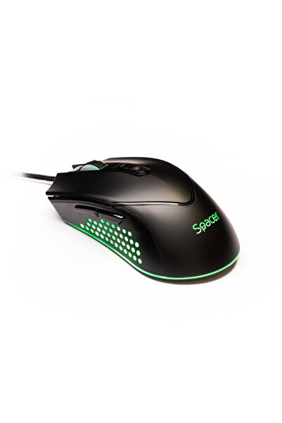 Spacer Mouse SPGM-ALIEN-NOVA Spacer, gaming, cu fir, USB, optic, 12.000 dpi, ...