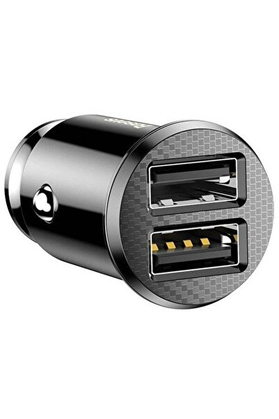 Baseus Incarcator autob Baseusb, 2 x USB, 5 V, 3.1 A, Negru