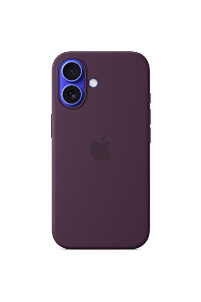 Apple iPhone 16 Silicone Case with MagSafe - Plum