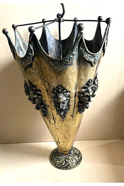 SANAT TACİRİ 1900GR ANTİKA PİRİNÇ ŞEMSİYELİK BÜYÜK BOY ŞEMSİYELİK